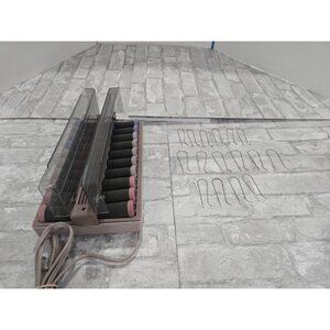 Vidal Sassoon Hairsetter VS-380 Hot Rollers 20 Velvet Hair‎ Curlers w/ 16 clips